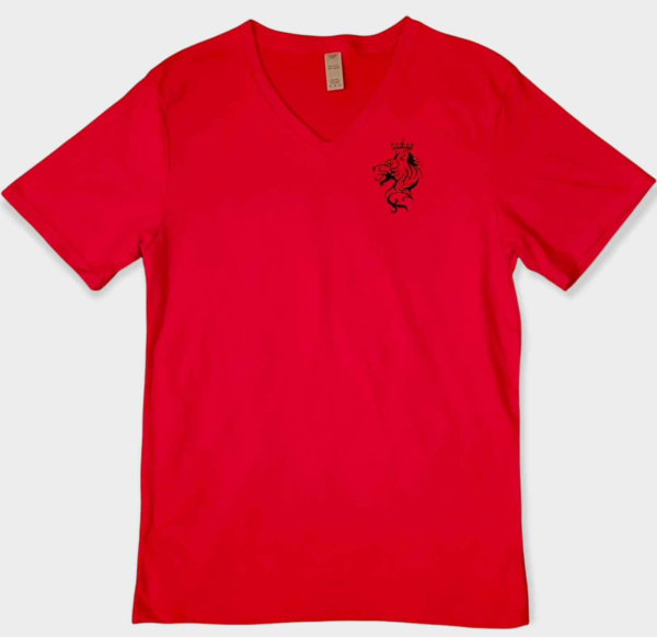 vneck embroidered side logo