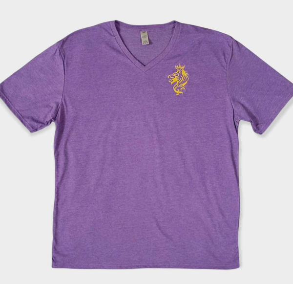 vneck embroidered side logo