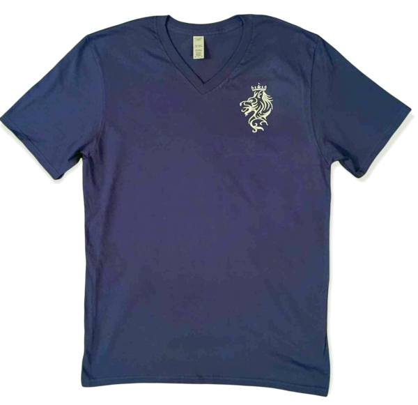 vneck embroidered side logo