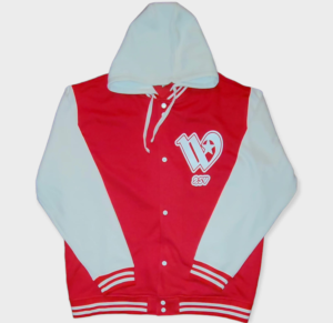 LettermanClothHoodieRedfront