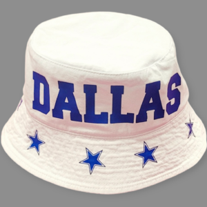 Sports Fan Theme Bucket Hat with brim print