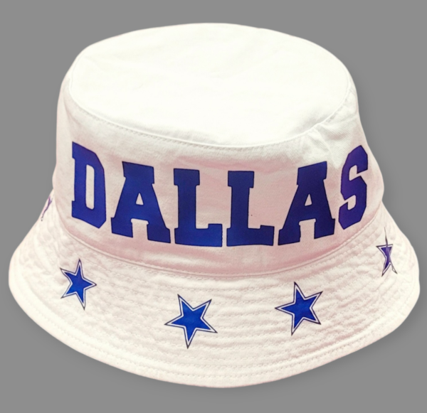 Sports Fan Theme Bucket Hat with brim print