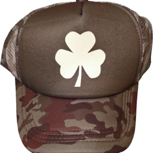 Camo Hat - White Shamrock